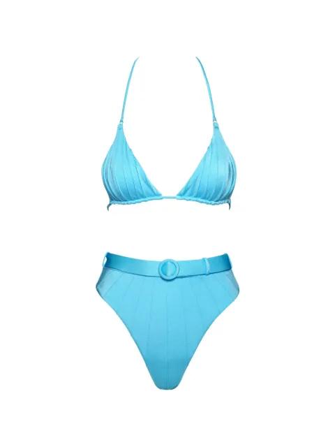 belted bikini by NOIRE SWIMWEAR