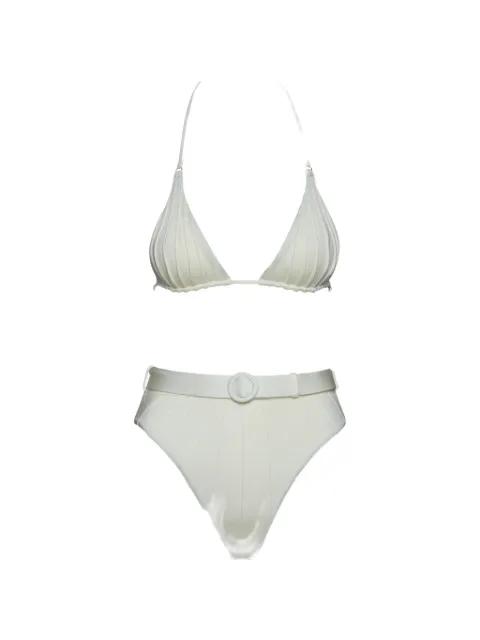belted bikini by NOIRE SWIMWEAR