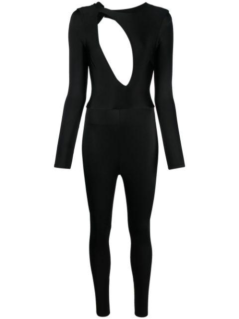 cut-out-detailing stretch jumpsuit by NOIRE SWIMWEAR