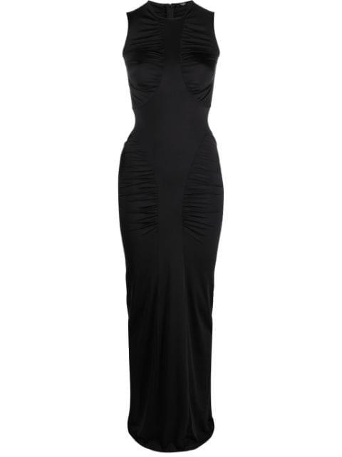ruched maxi dress by NOIRE SWIMWEAR