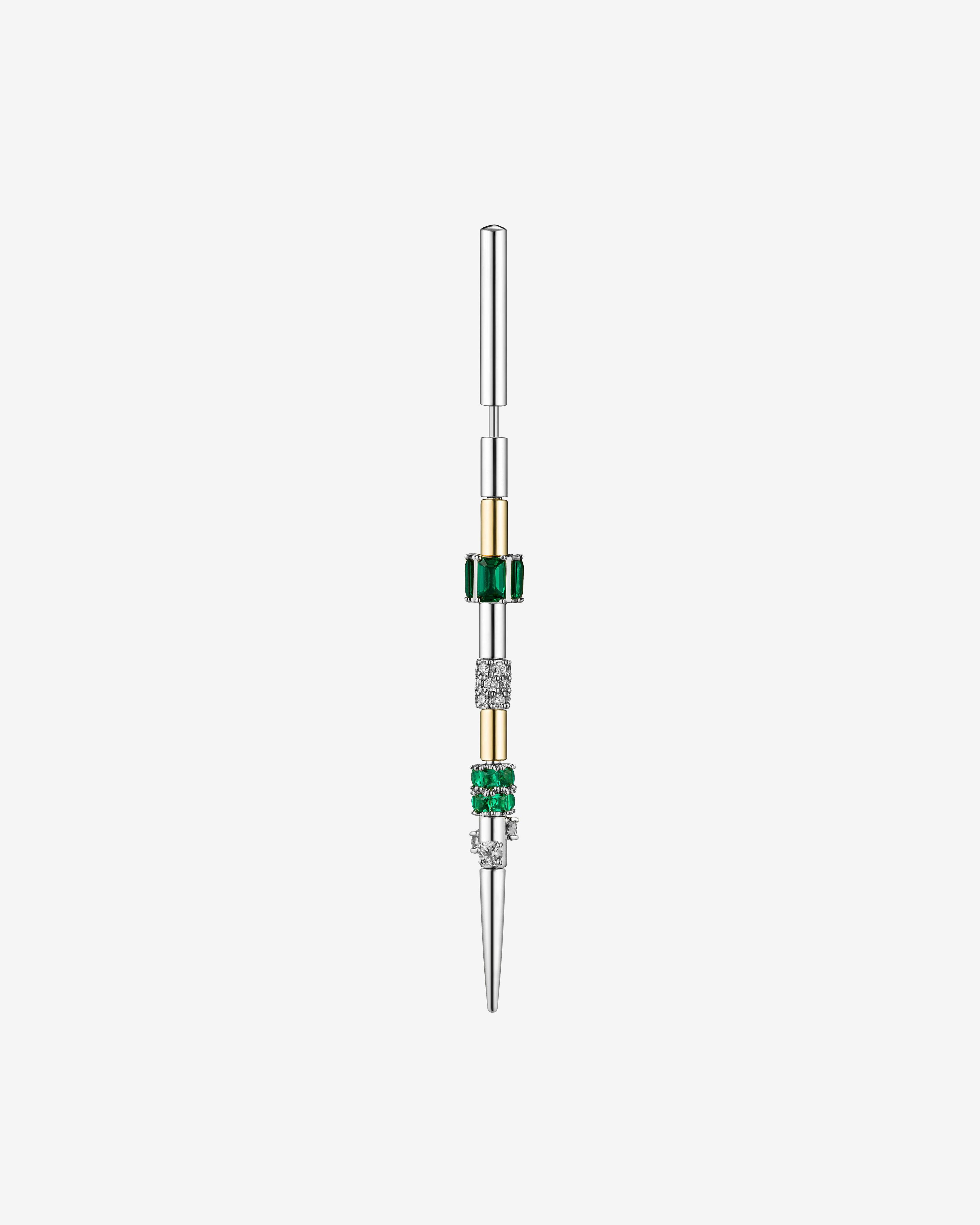 Nomis - Women's Olafur Ear Pin - (White Gold/Yellow Gold) by NOMIS