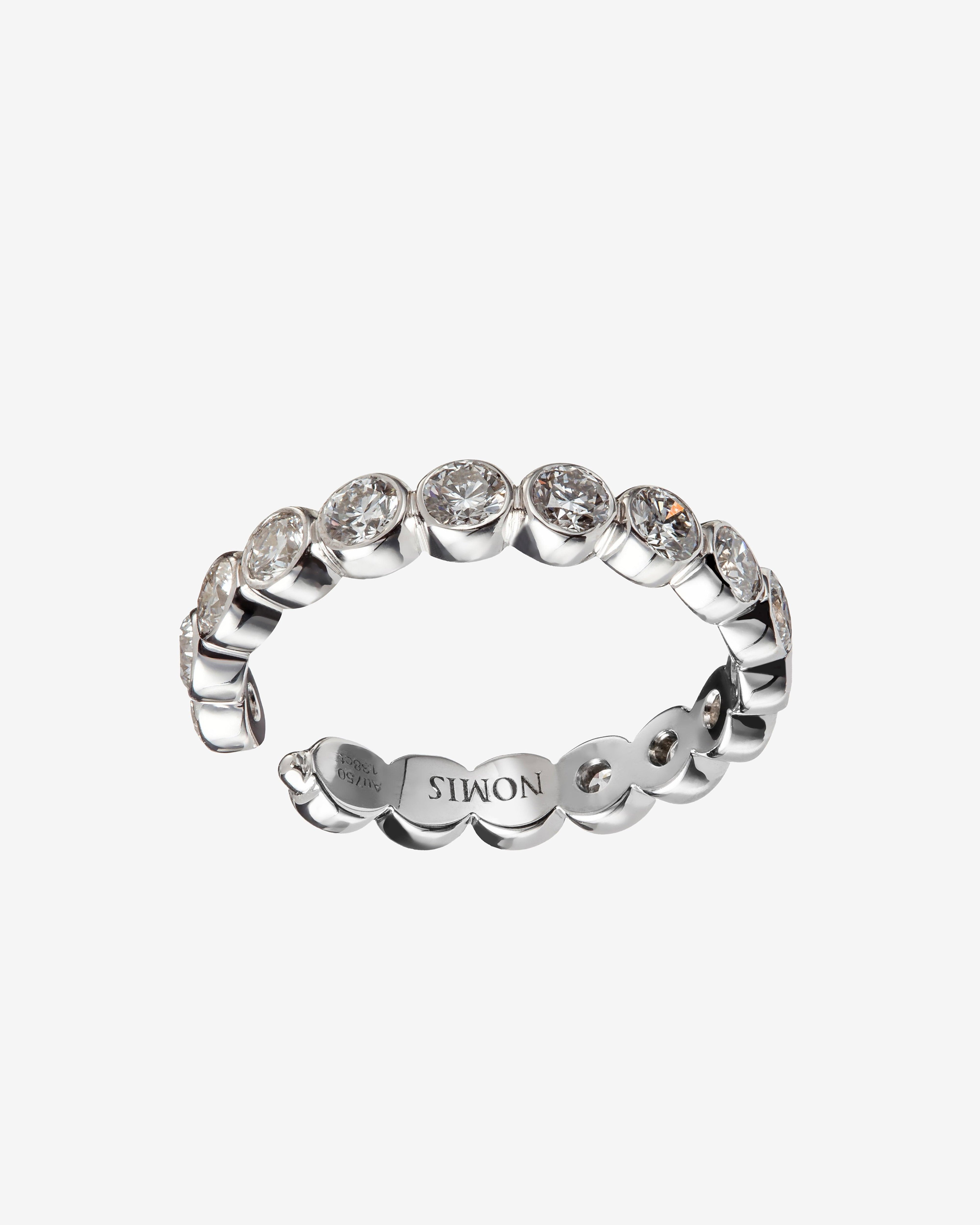 Nomis - Women's Olga Ear Cuff and Ring - (White Gold) by NOMIS