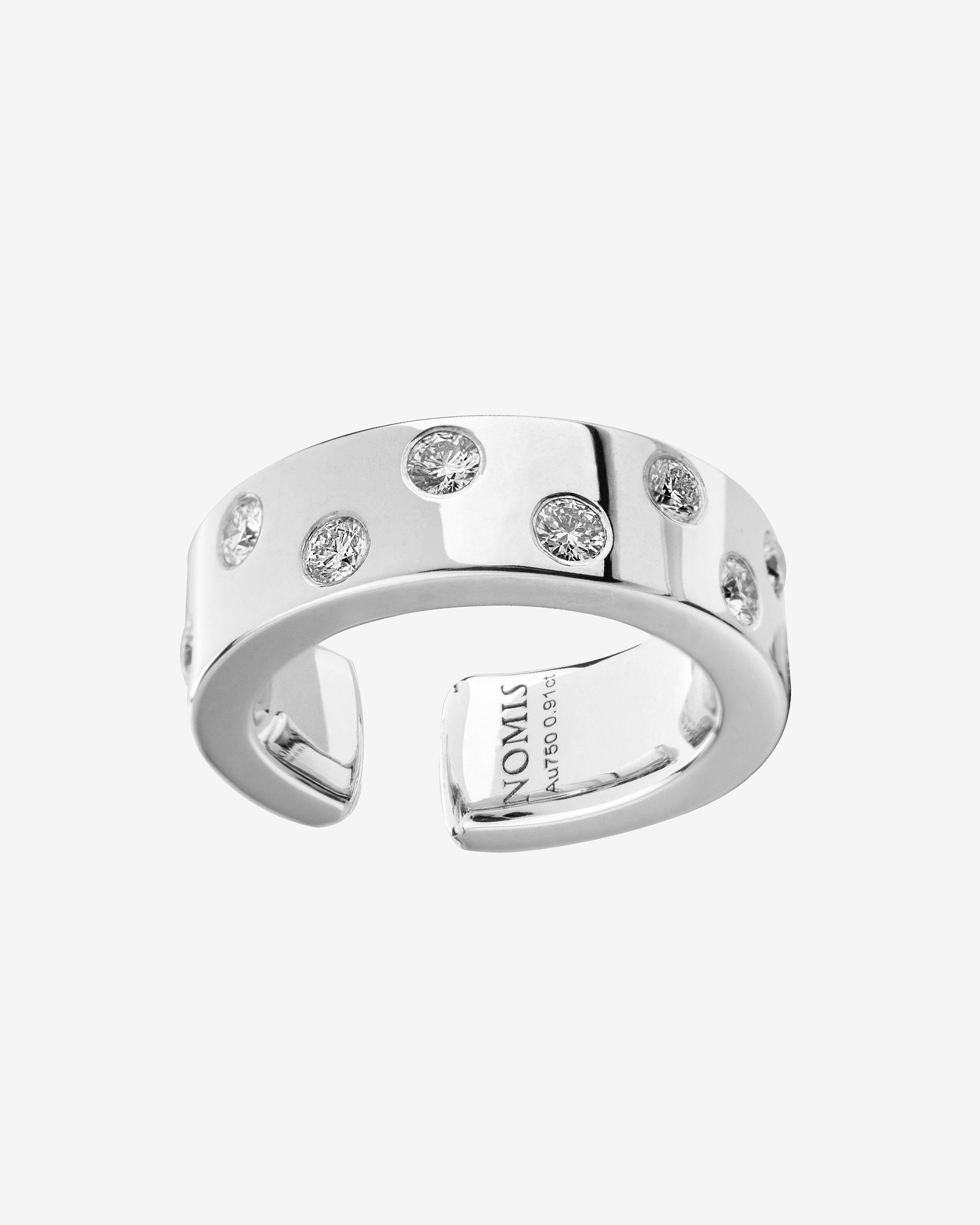 Nomis - Women's Seine Ear Cuff and Ring - (White Gold) by NOMIS