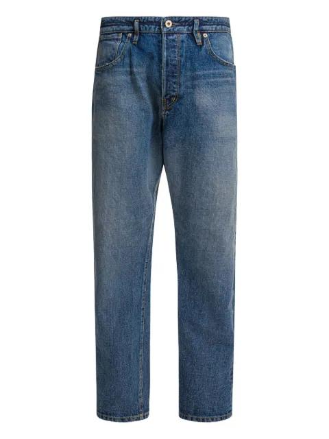 button-fly straight-leg jeans by NONNATIVE