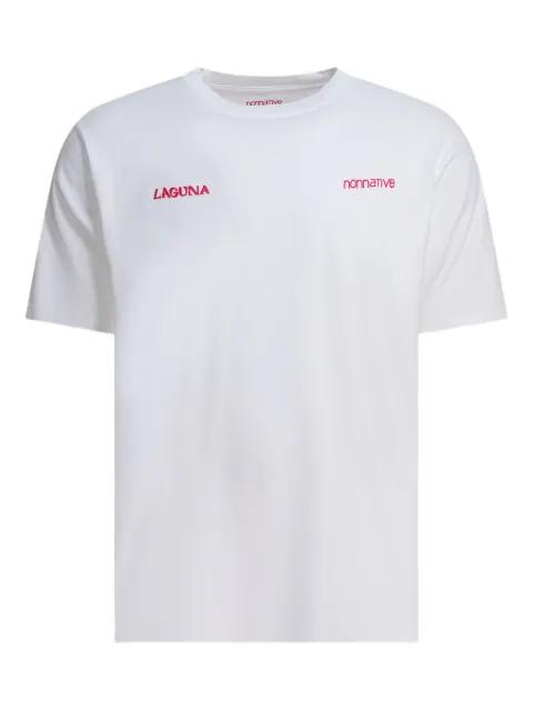 printed cotton T-shirt by NONNATIVE