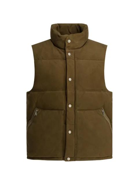 zip-pocket buttoned gilet by NONNATIVE