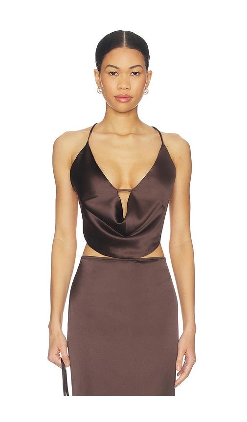 Nookie Calypso Top in Chocolate by NOOKIE