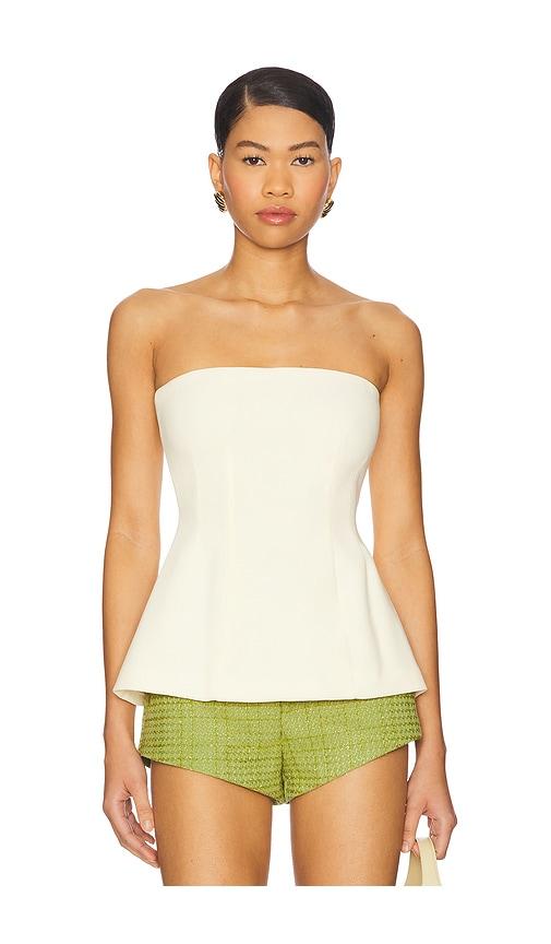 Nookie Caroline Strapless Top in Lemon by NOOKIE