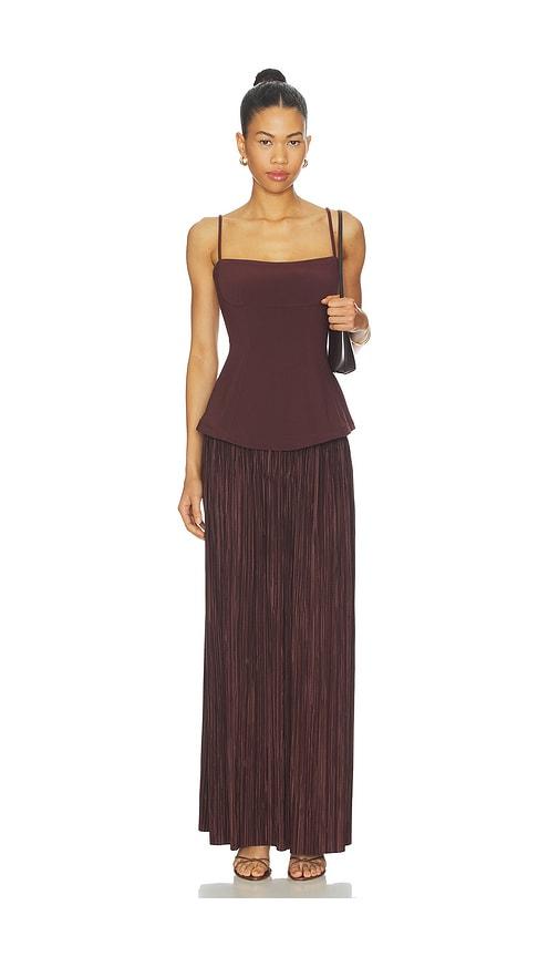 Nookie Darling Maxi Dress in Chocolate by NOOKIE