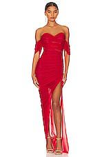 Nookie Dita Mesh Gown in Red by NOOKIE