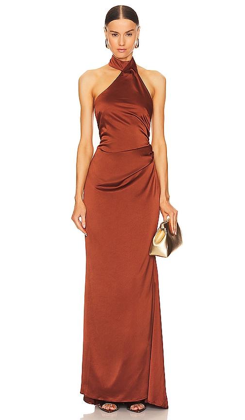 Nookie Entice Gown in Brown by NOOKIE