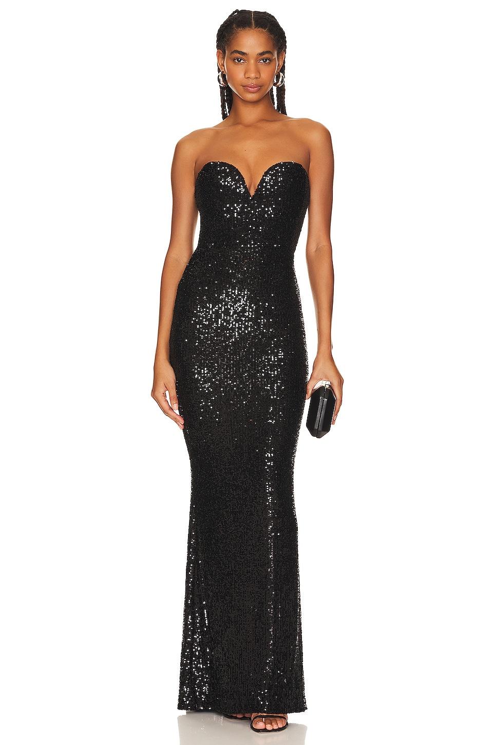 Nookie Lumiere Gown in Black by NOOKIE