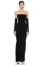 Nookie Majesty Gown in Black by NOOKIE