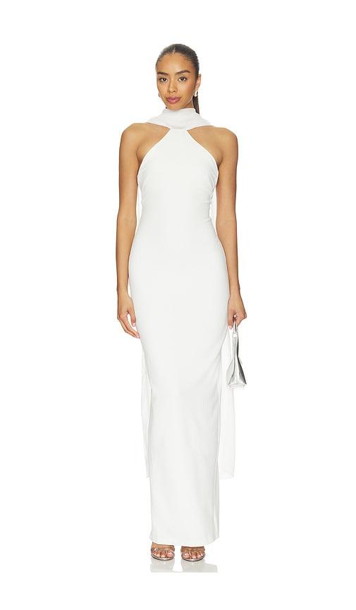 Nookie Martini High Neck Gown in Ivory by NOOKIE