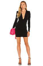 Nookie Temptation Long Sleeve Mini Dress in Black by NOOKIE