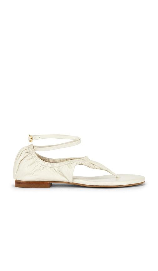 Nora Lozza Flip Not Sandal in White by NORA LOZZA