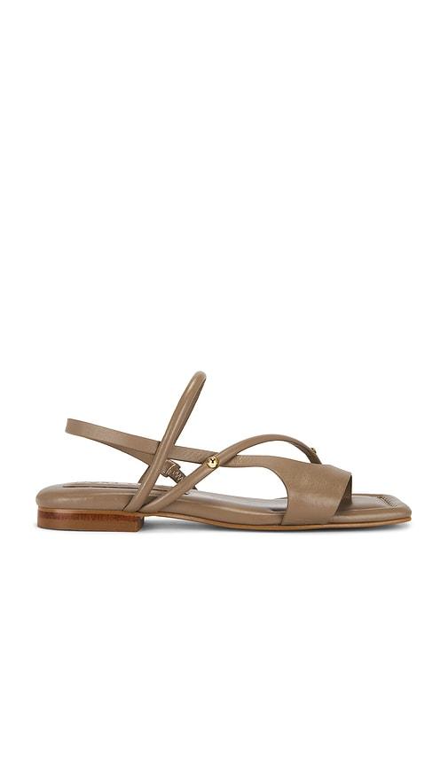 Nora Lozza Laya Sandal in Taupe by NORA LOZZA