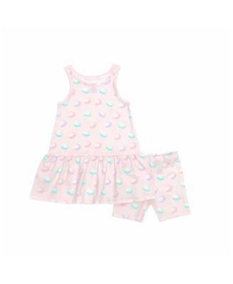 Girls' Organic Layered Dress with Matching Biker Shorts - Little Kid by NORANI