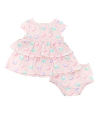 Girls' Organic Layered Dress with Matching Bloomers - Baby by NORANI
