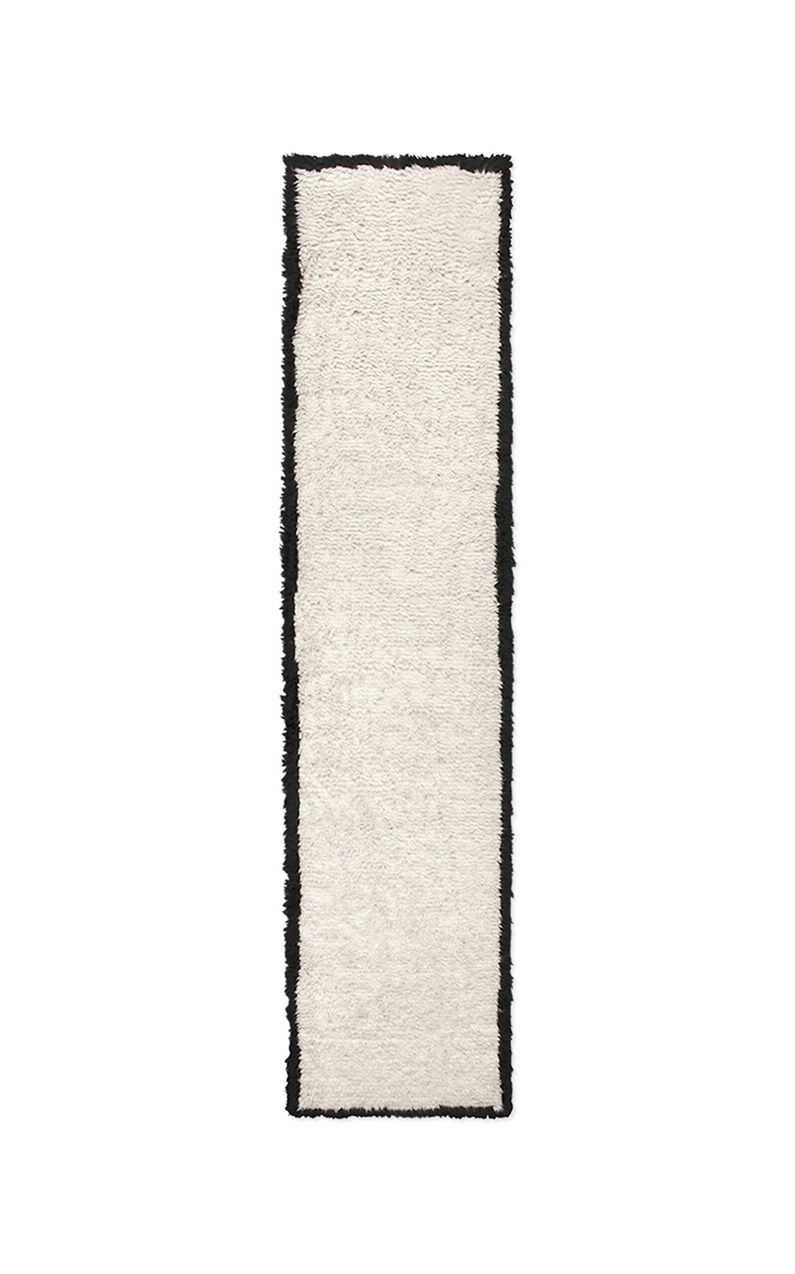 Nordic Knots - 2.5' X 12' Shaggy Runner  Shaggy Area Rug - Off-White - Moda Operandi by NORDIC KNOTS