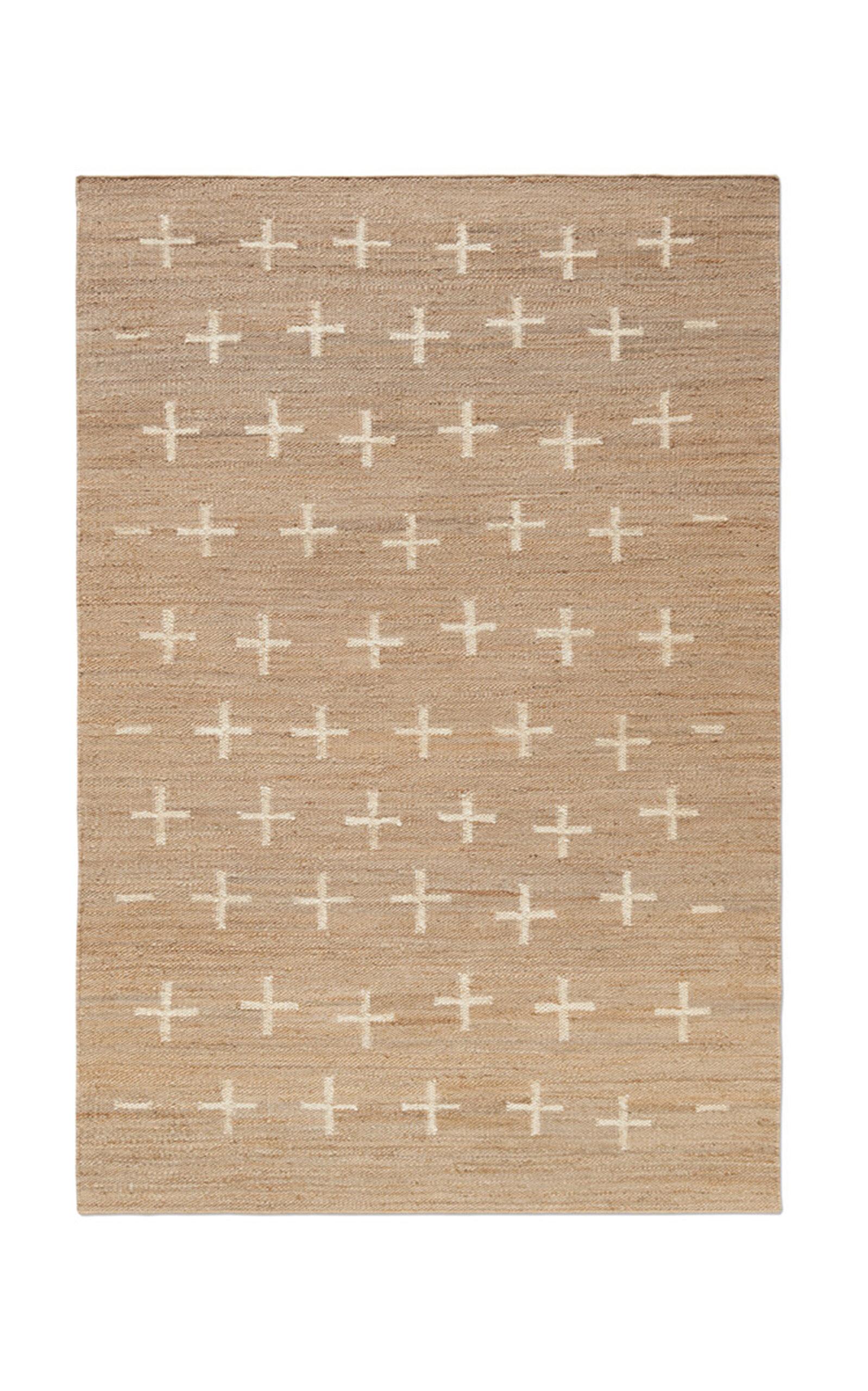Nordic Knots - 5' X 8' Jute Cross Flatweave Area Rug - Brown - Moda Operandi by NORDIC KNOTS
