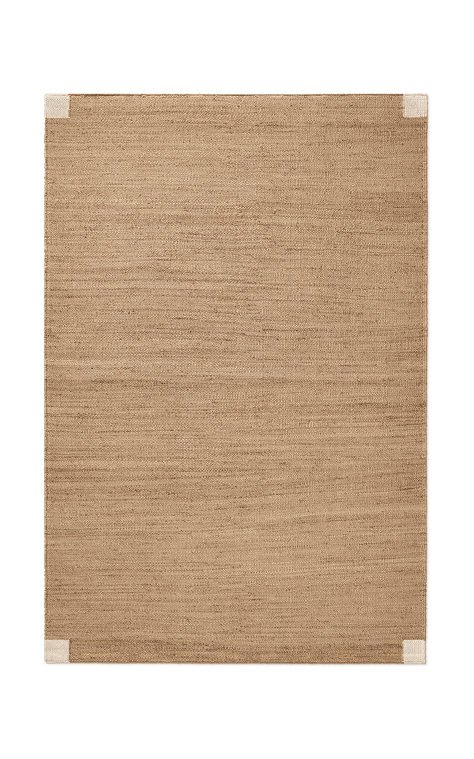 Nordic Knots - 6' X 9' Jute Corner  Flatweave Area Rug - Brown - Moda Operandi by NORDIC KNOTS