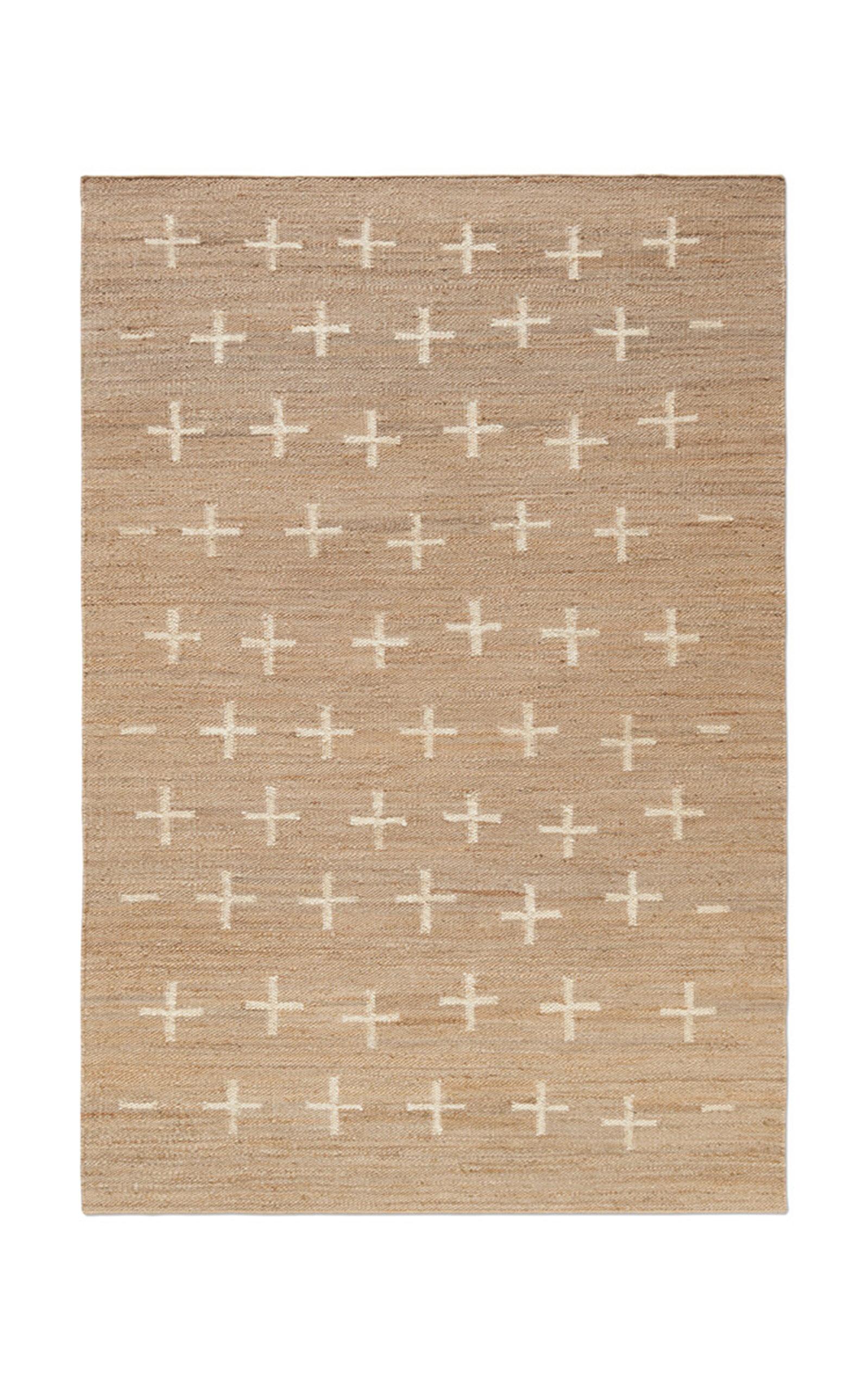 Nordic Knots - 6' X 9' Jute Cross  Flatweave Area Rug - Brown - Moda Operandi by NORDIC KNOTS