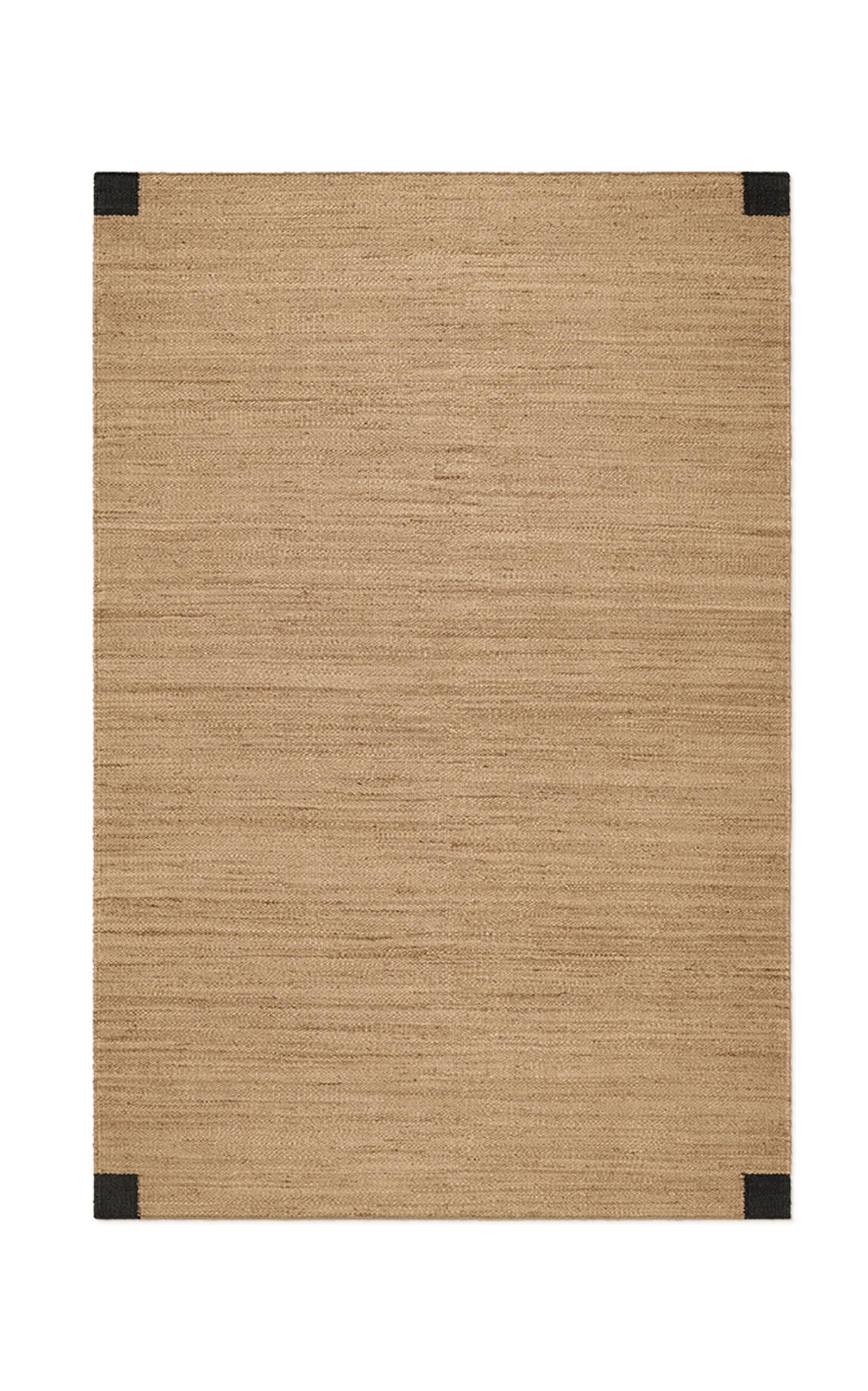 Nordic Knots - 8' X 10' Jute Corner  Flatweave Area Rug - Black - Moda Operandi by NORDIC KNOTS