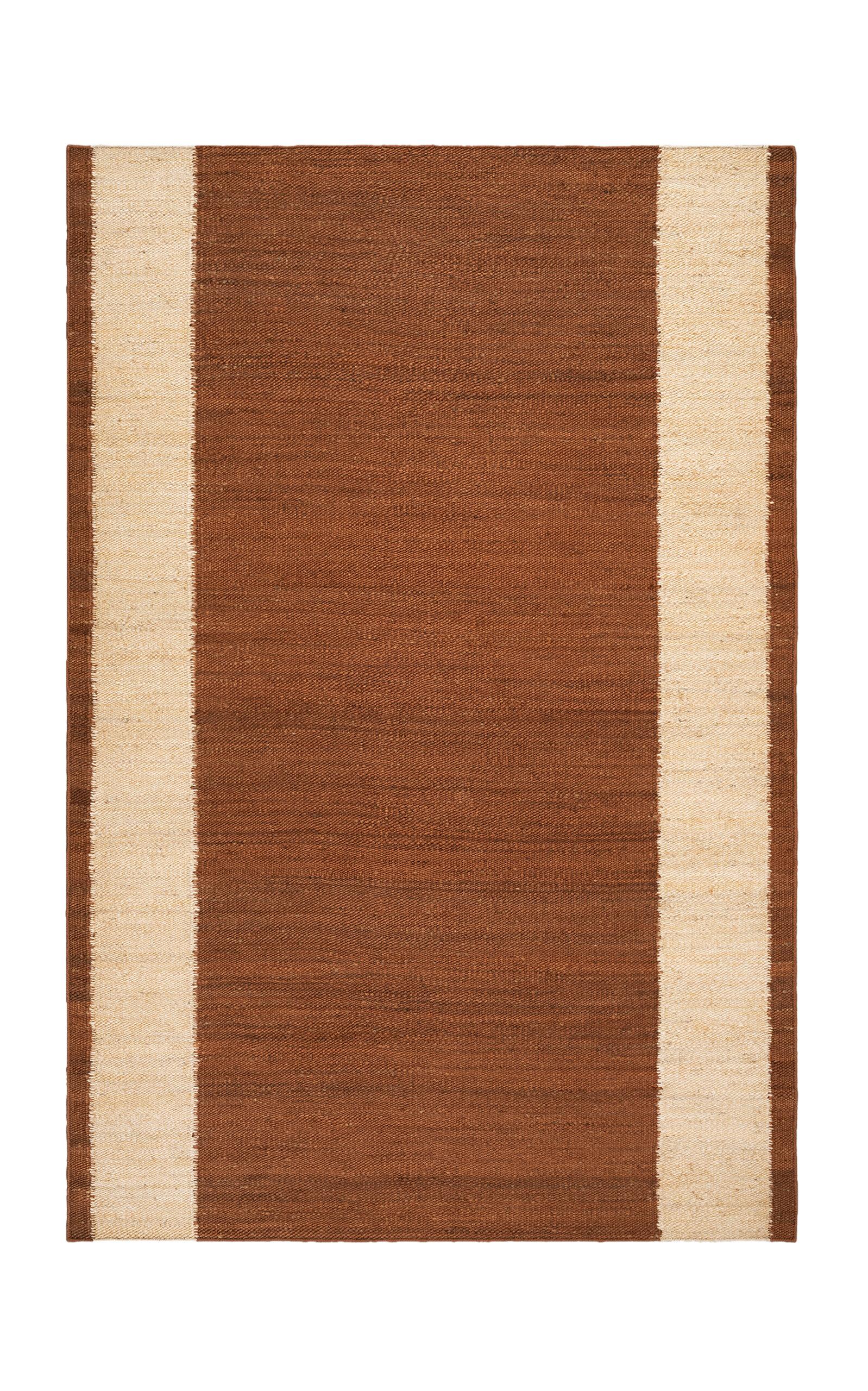 Nordic Knots - 8 x 10' Jute Rug - Red - Moda Operandi by NORDIC KNOTS