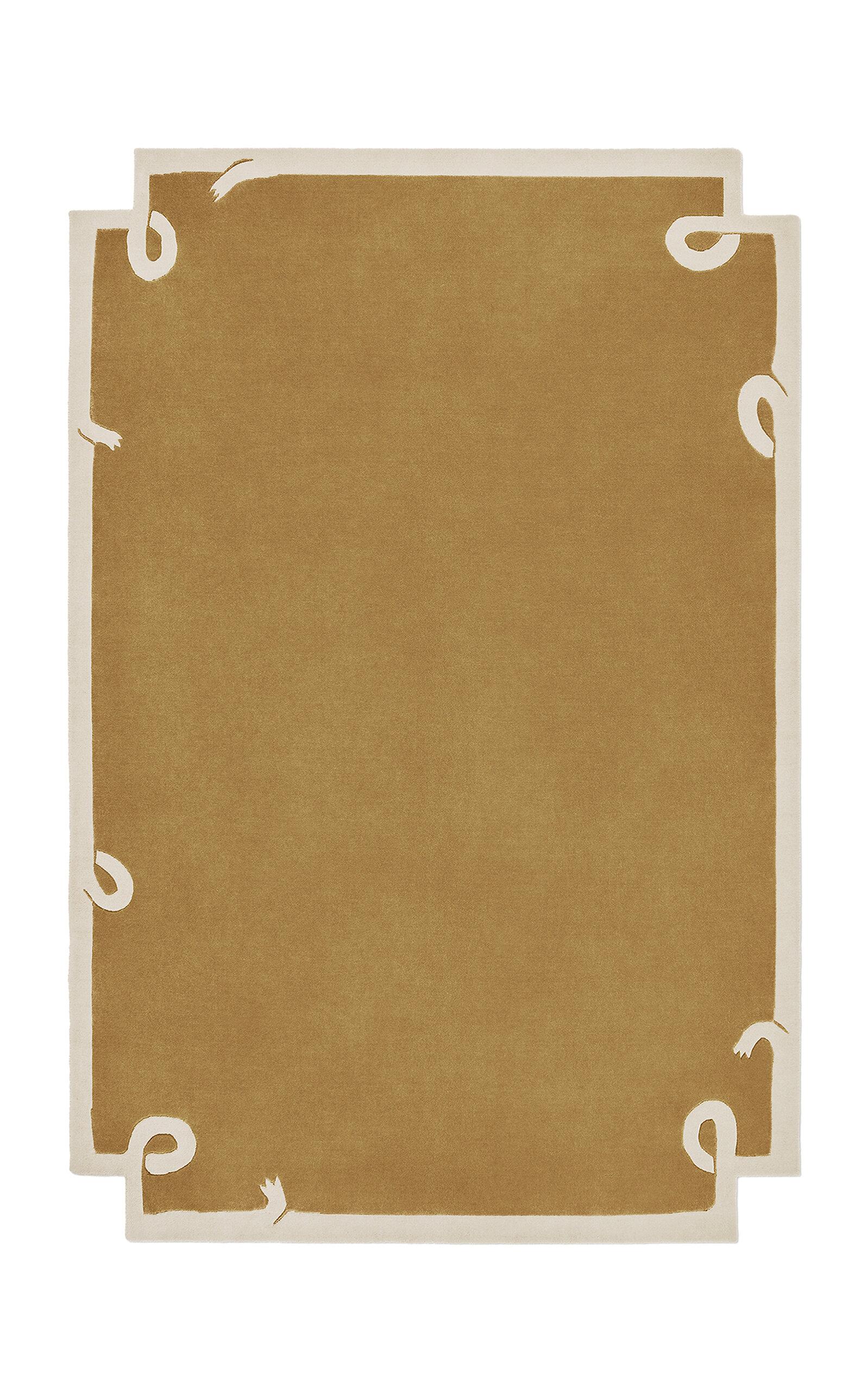 Nordic Knots - 8 x 10' Loops Wool Rug - Yellow - Moda Operandi by NORDIC KNOTS