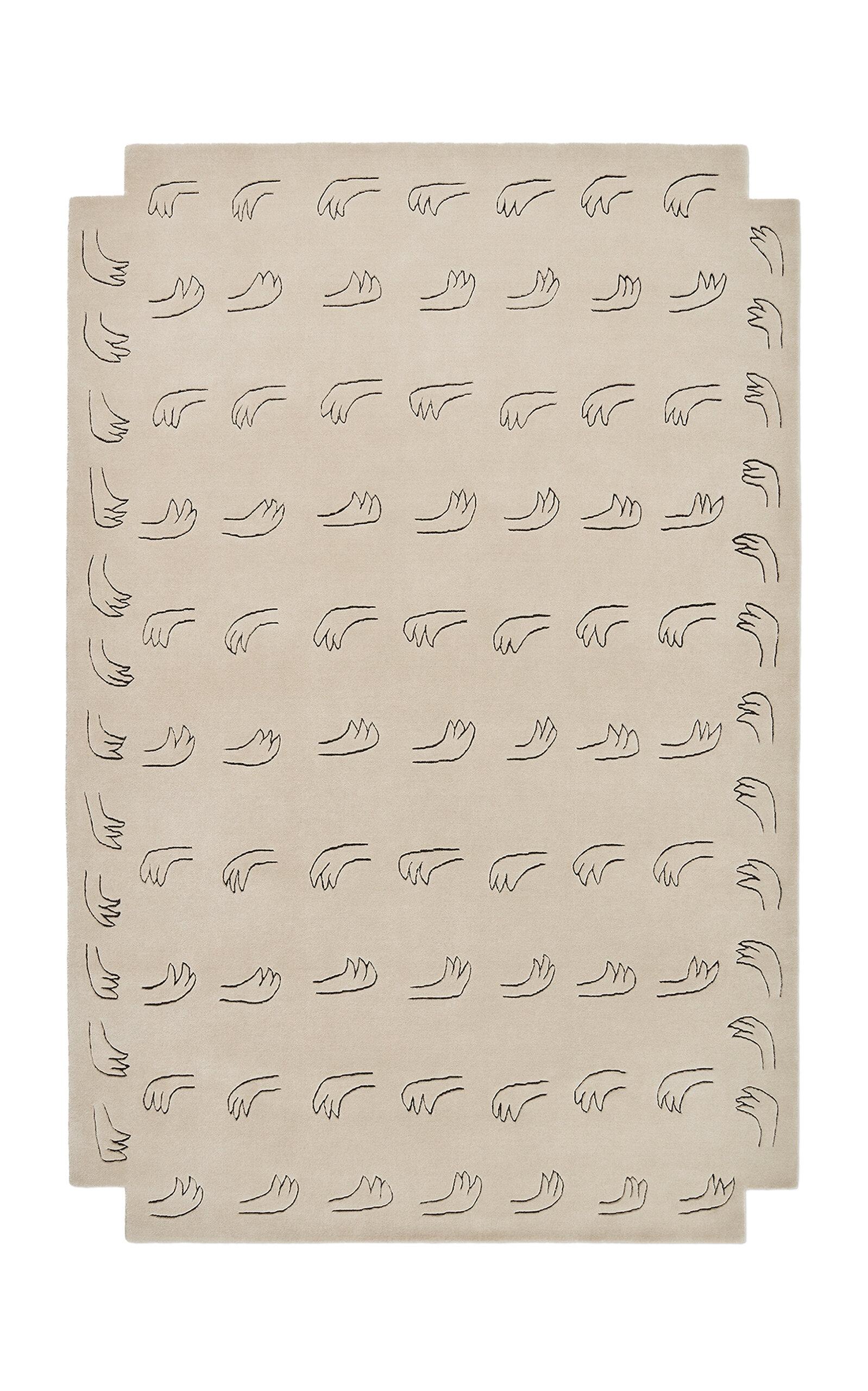Nordic Knots - All Hands 6'x9' Wool Rug - Off-White - Moda Operandi by NORDIC KNOTS