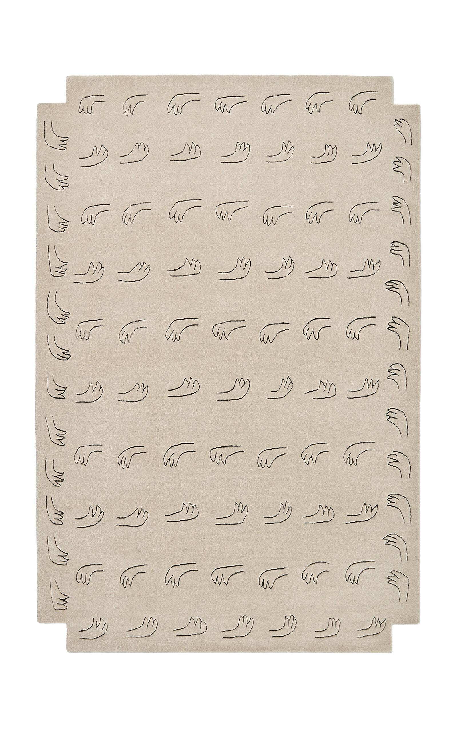 Nordic Knots - All Hands 9'x12' Wool Rug - Off-White - Moda Operandi by NORDIC KNOTS