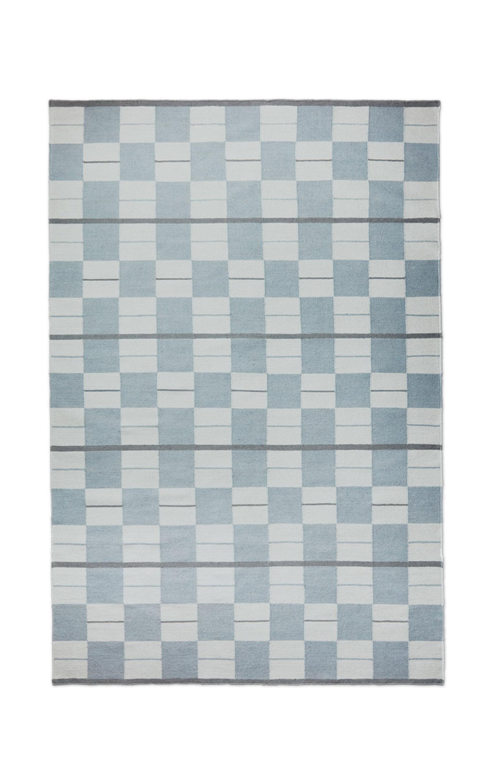 Nordic Knots - Båstad Area Rug in Blue; Size 6' X 9' - Blue - Moda Operandi by NORDIC KNOTS