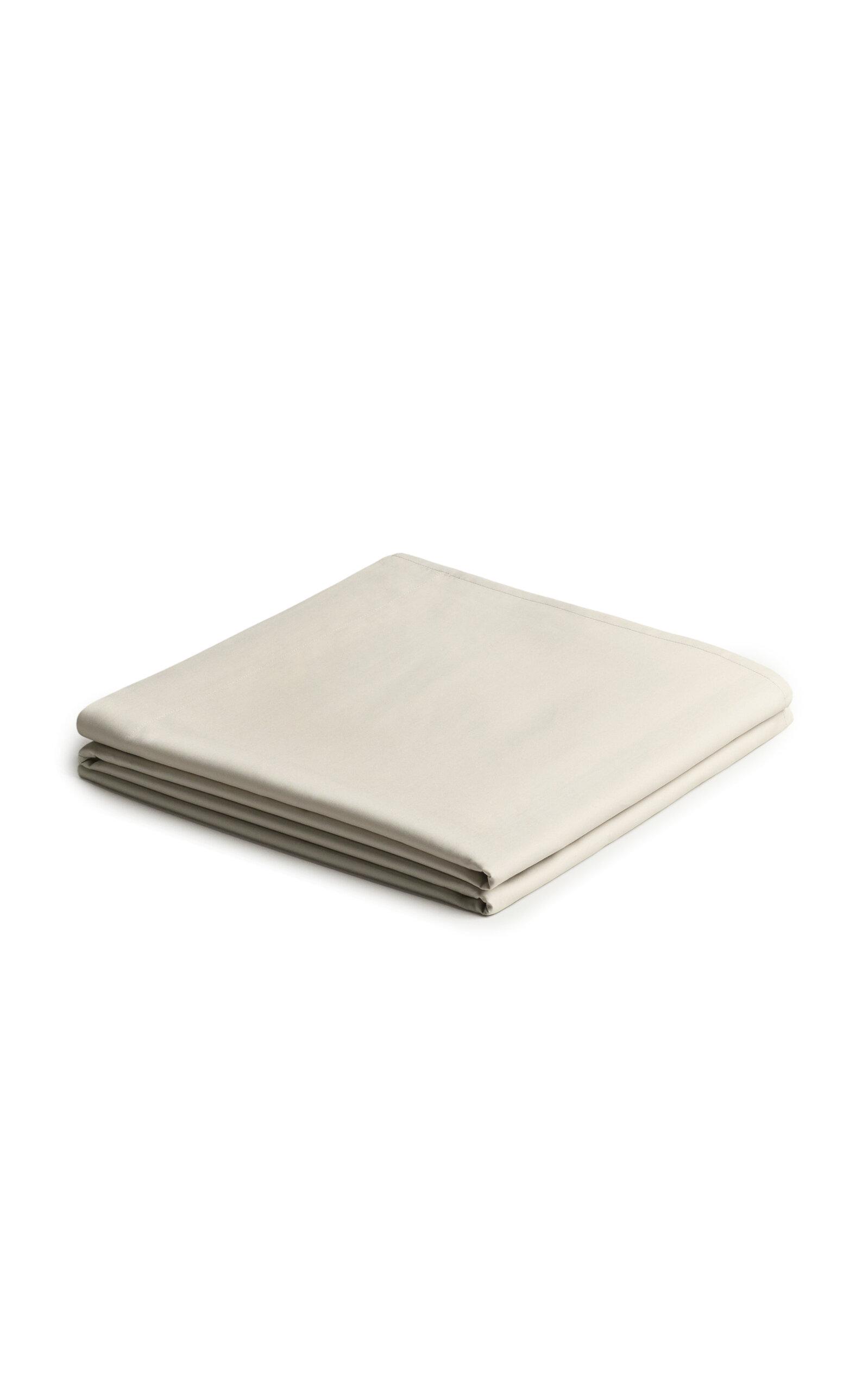 Nordic Knots - Exclusive Sateen Flat King Sheet - Tan - Moda Operandi by NORDIC KNOTS