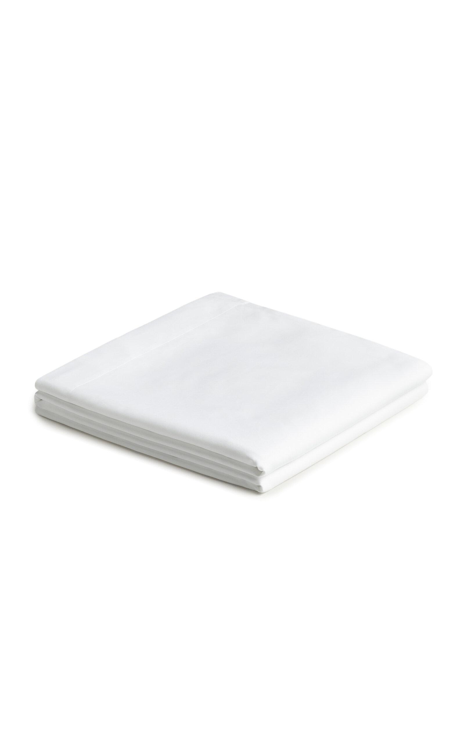 Nordic Knots - Exclusive Sateen Flat Queen Sheet - White - Moda Operandi by NORDIC KNOTS
