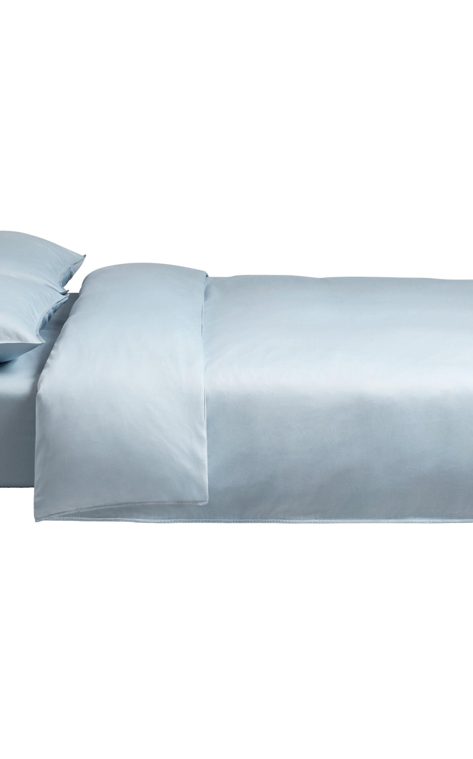 Nordic Knots - Exclusive Sateen Queen Duvet Cover - Light Blue - Moda Operandi by NORDIC KNOTS