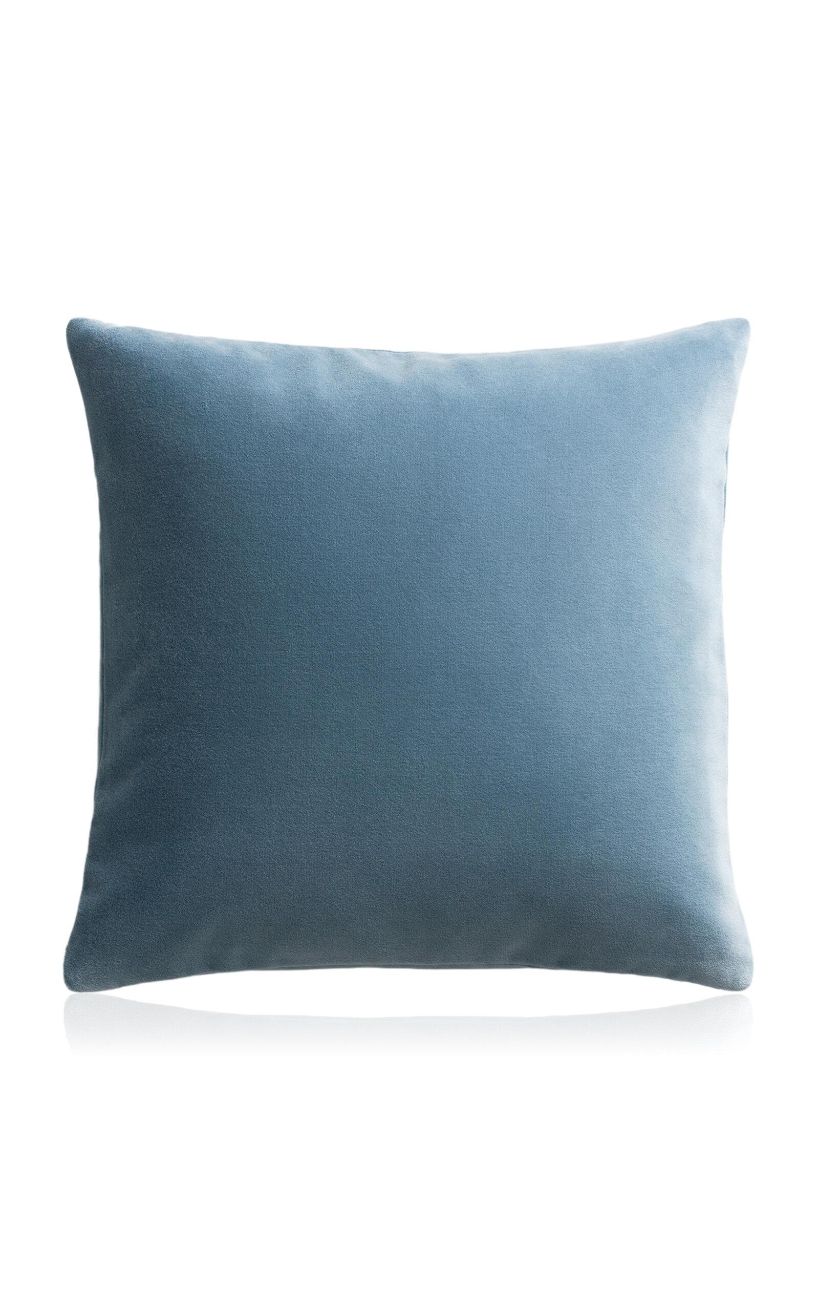Nordic Knots - Exclusive Teddy Velvet Pillow Cover - Blue - Moda Operandi by NORDIC KNOTS