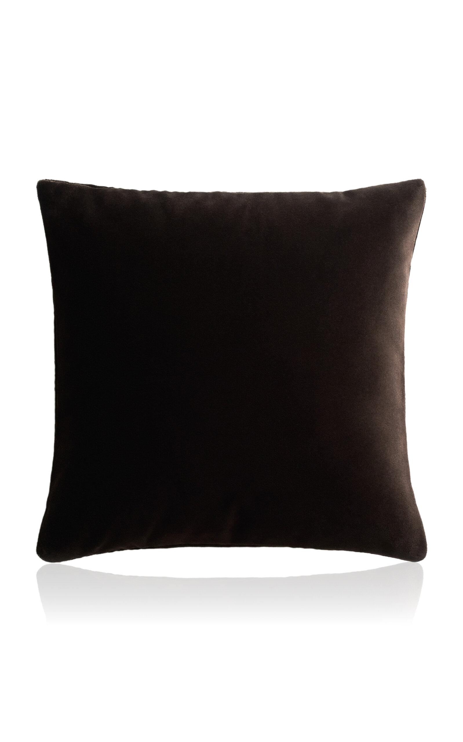 Nordic Knots - Exclusive Teddy Velvet Pillow Cover - Brown - Moda Operandi by NORDIC KNOTS
