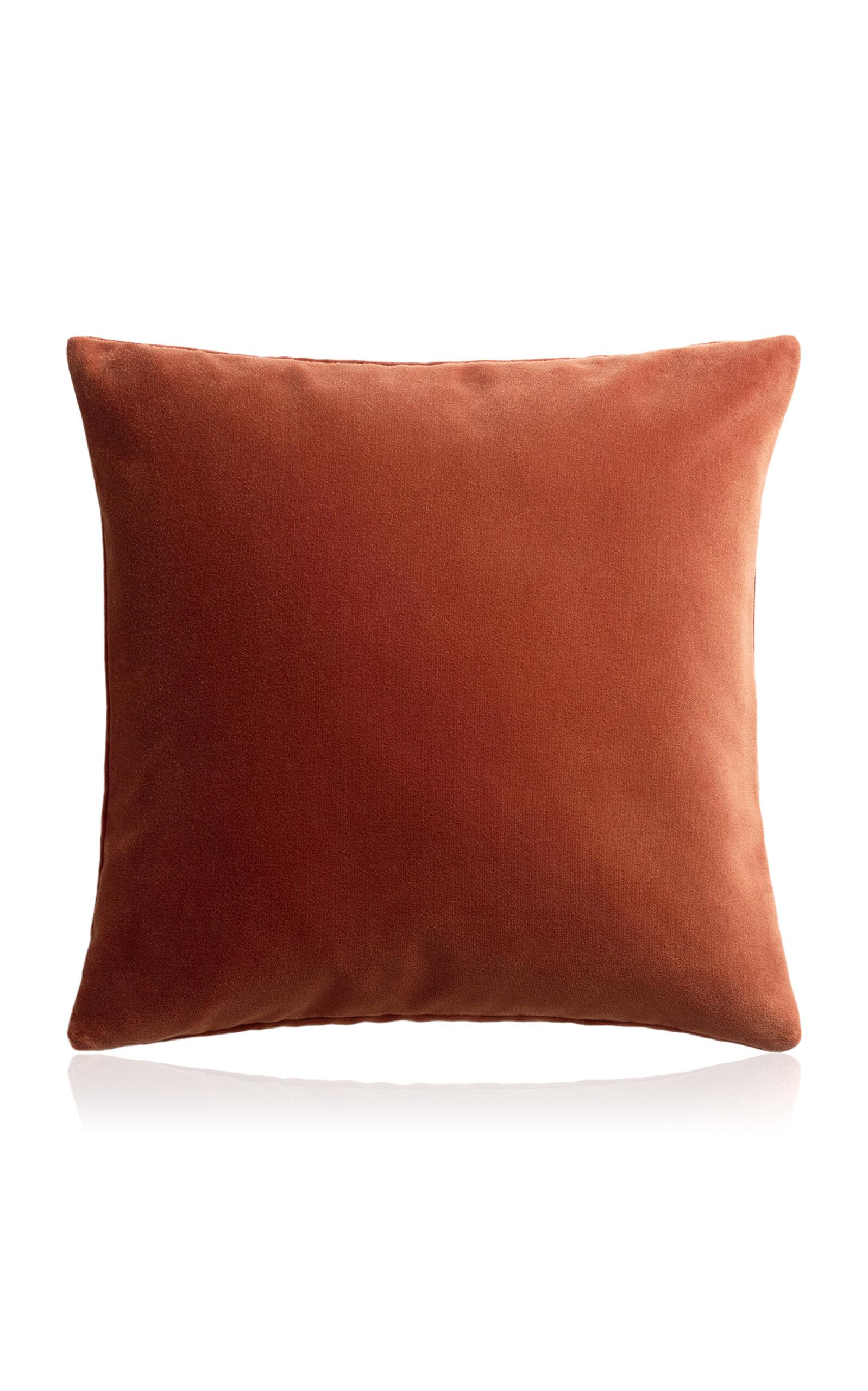 Nordic Knots - Exclusive Teddy Velvet Pillow Cover - Red - Moda Operandi by NORDIC KNOTS
