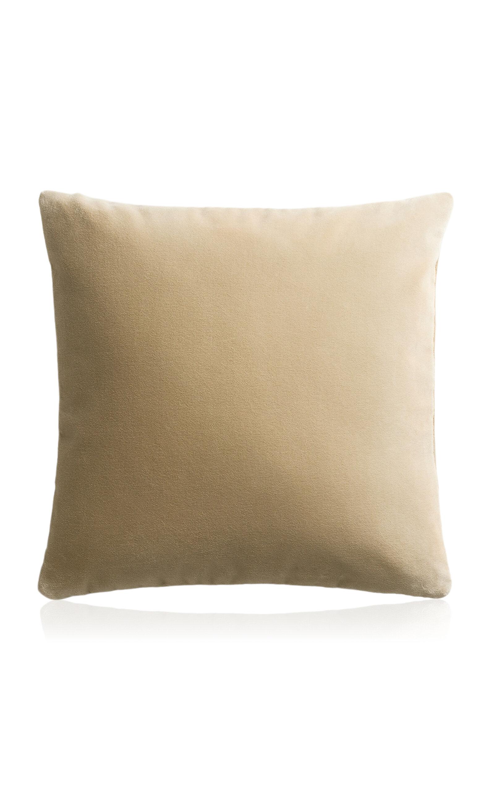 Nordic Knots - Exclusive Teddy Velvet Pillow Cover - Tan - Moda Operandi by NORDIC KNOTS