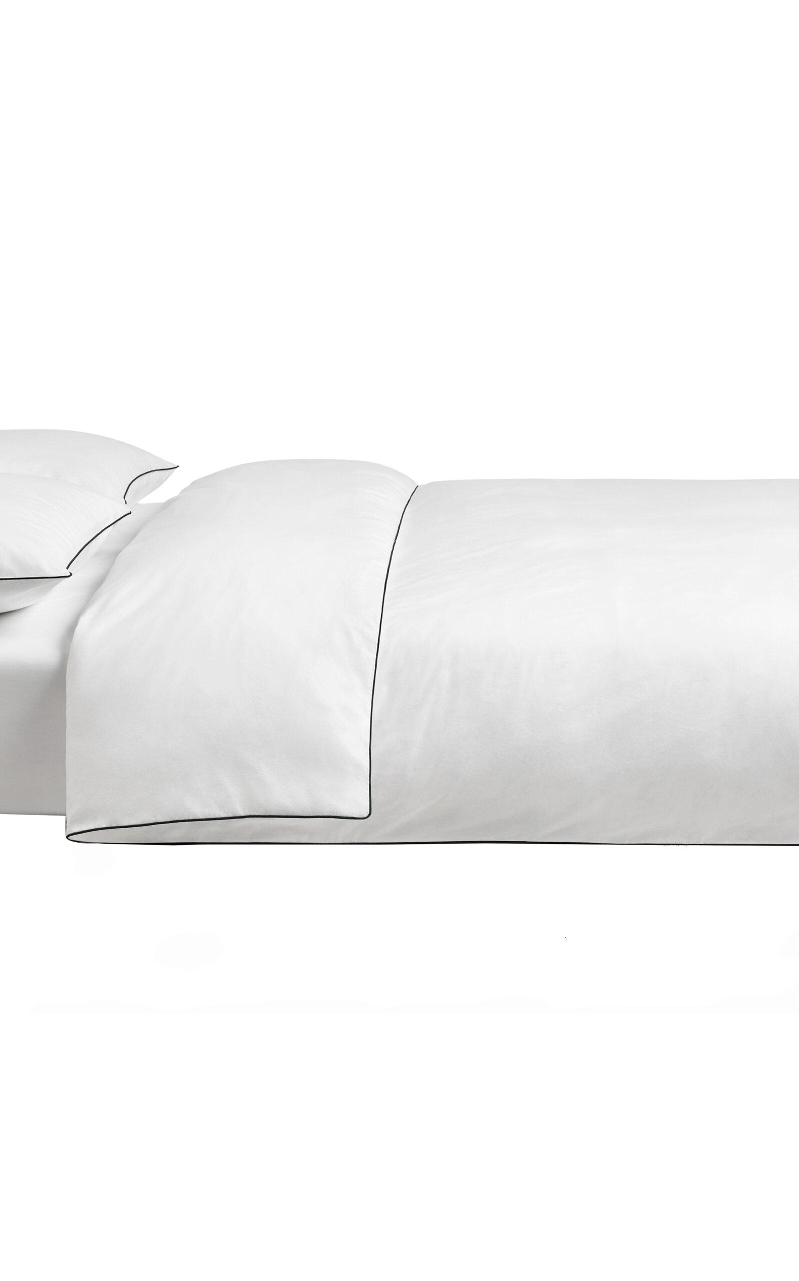 Nordic Knots - Percale California King Duvet Cover - Black/white - Moda Operandi by NORDIC KNOTS