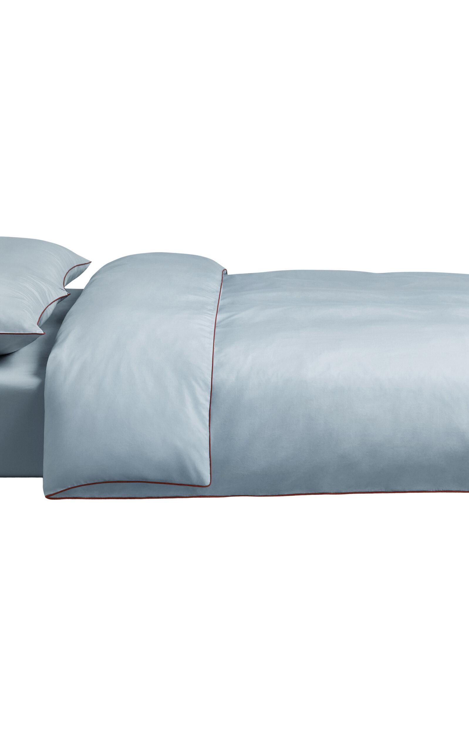 Nordic Knots - Percale California King Duvet Cover - Light Blue - Moda Operandi by NORDIC KNOTS