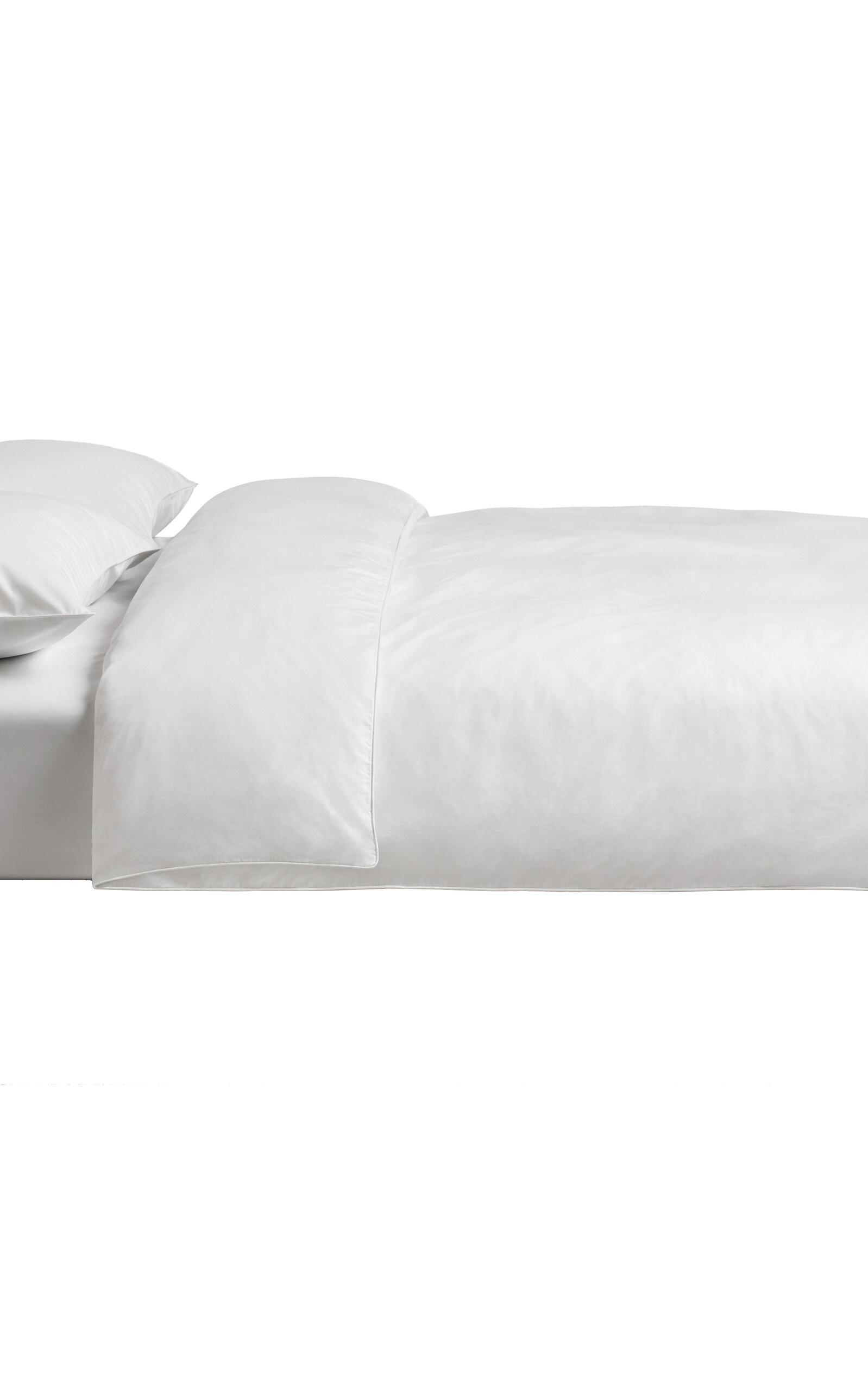 Nordic Knots - Percale California King Duvet Cover - White - Moda Operandi by NORDIC KNOTS