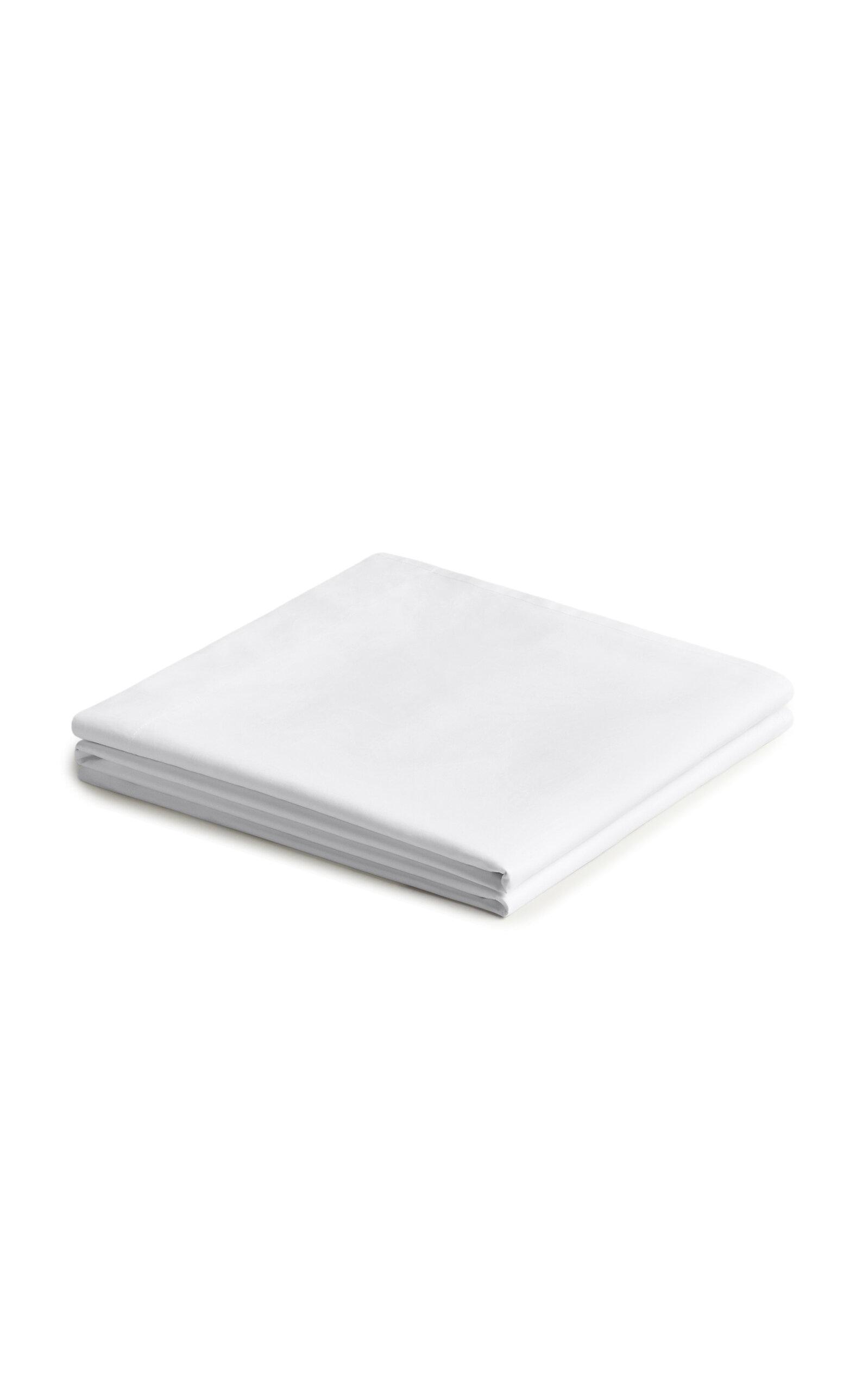Nordic Knots - Percale California King Flat Sheet - White - Moda Operandi by NORDIC KNOTS