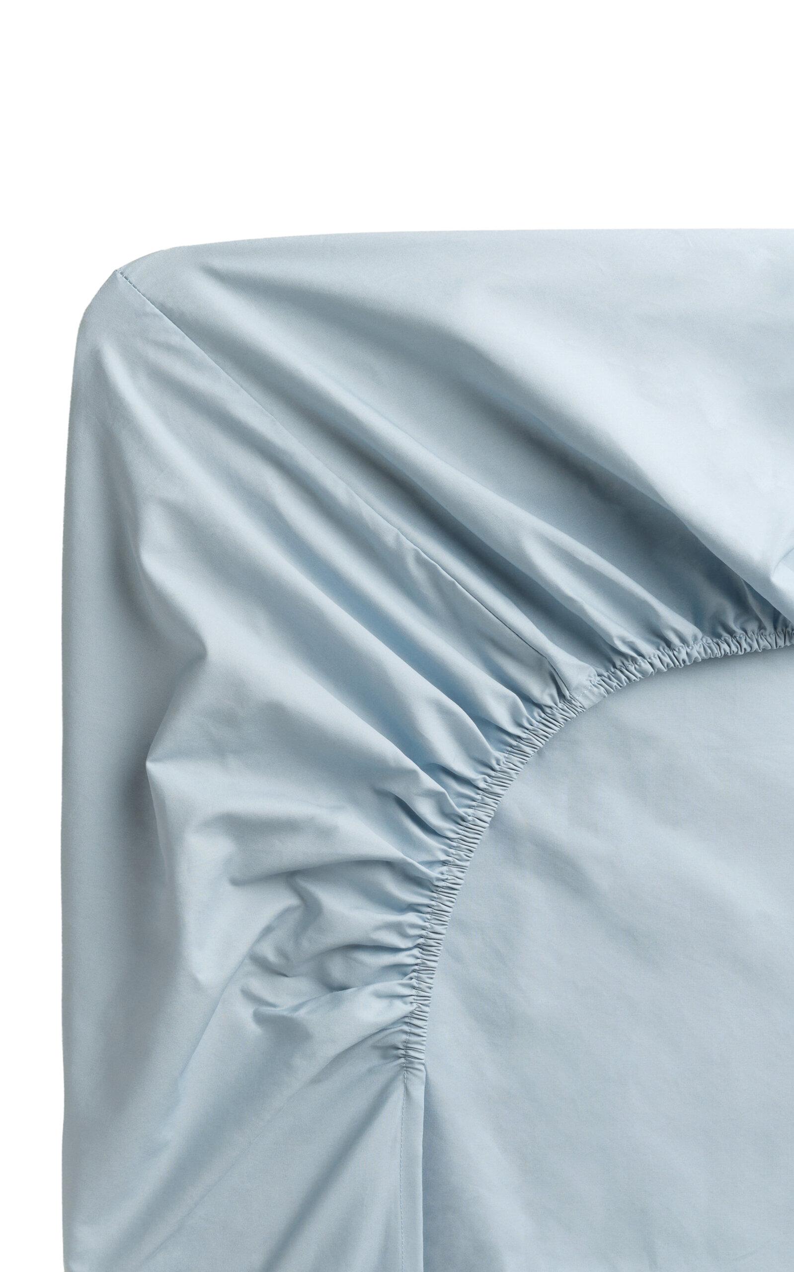 Nordic Knots - Percale Twin Fitted Sheet - Light Blue - Moda Operandi by NORDIC KNOTS