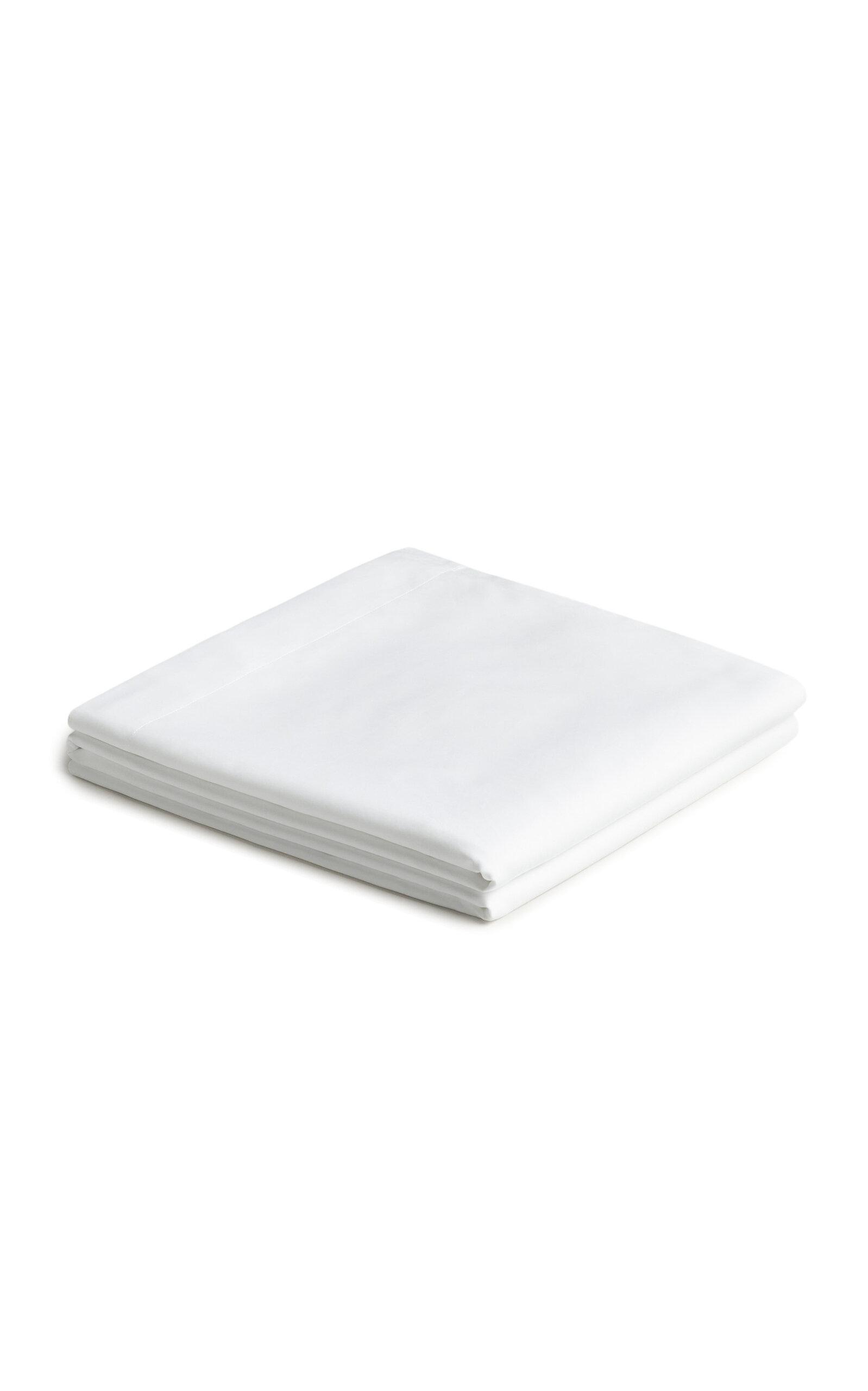 Nordic Knots - Sateen California King Flat Sheet - White - Moda Operandi by NORDIC KNOTS