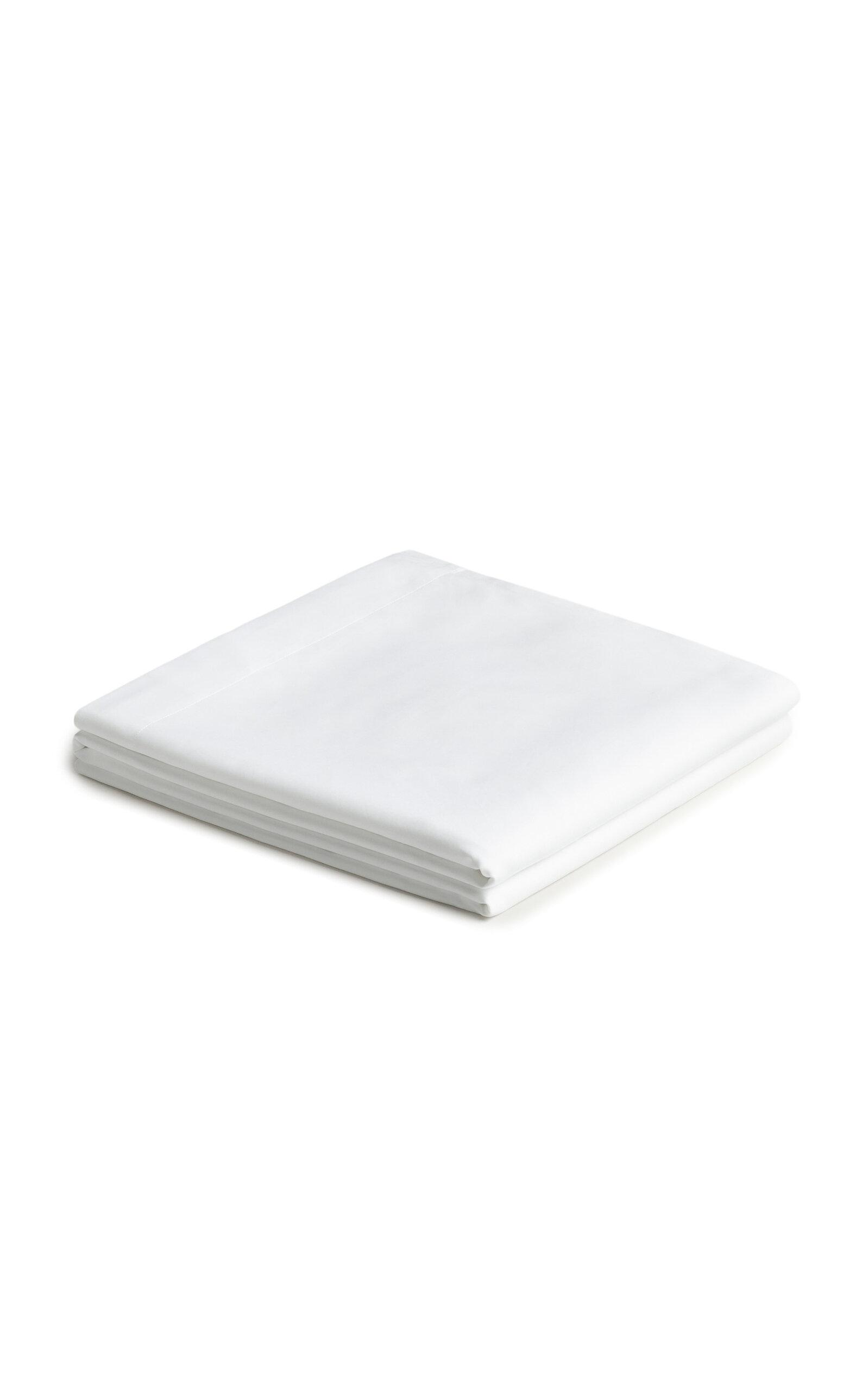 Nordic Knots - Sateen Twin Flat Sheet - White - Moda Operandi by NORDIC KNOTS