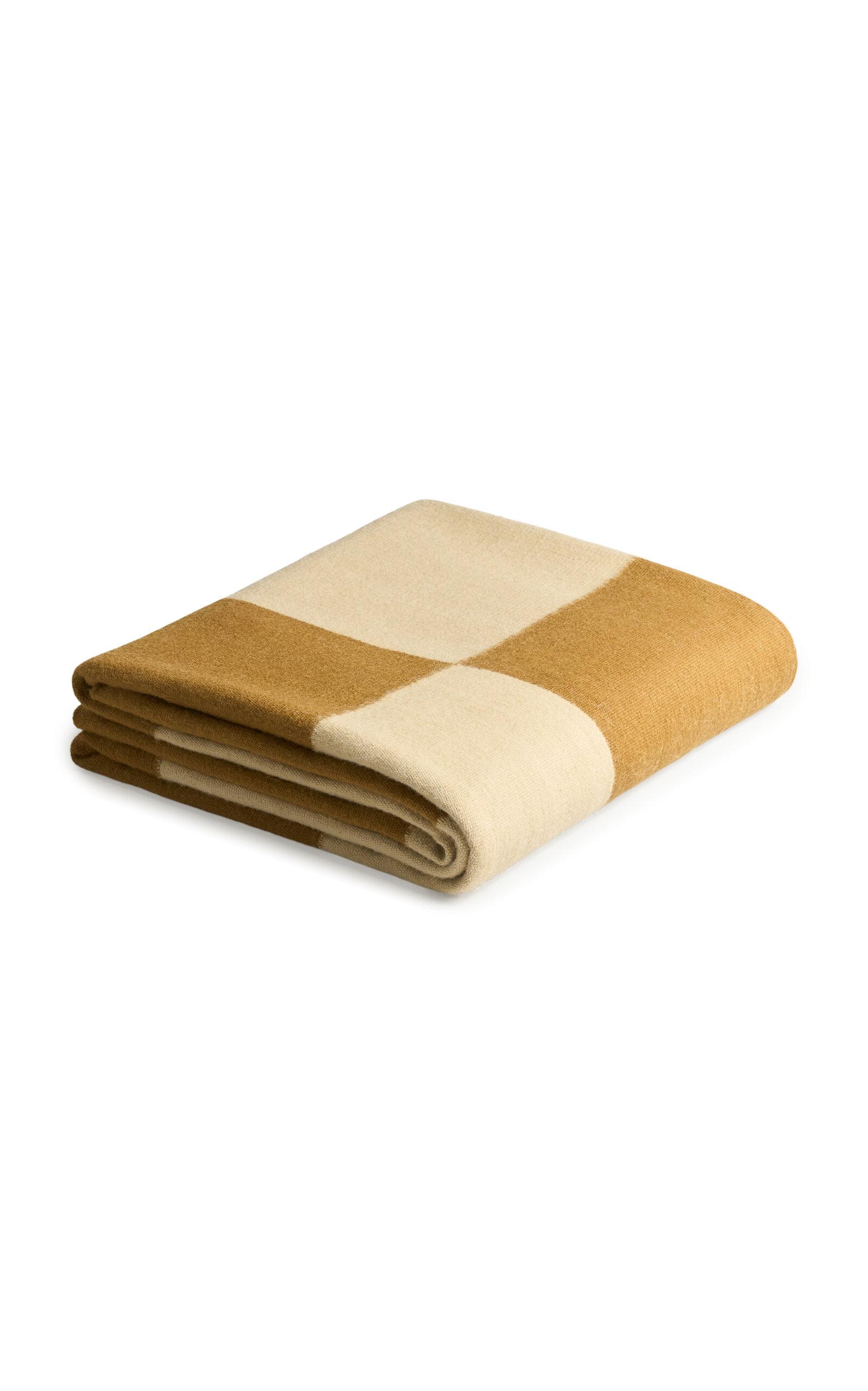 Nordic Knots - Square Kelim Wool Bedspread - Yellow - Moda Operandi by NORDIC KNOTS