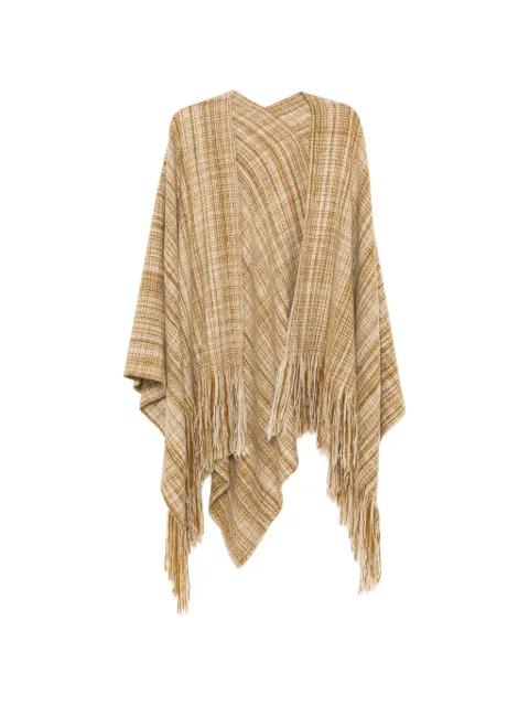 handspun fringed cape by NORLHA