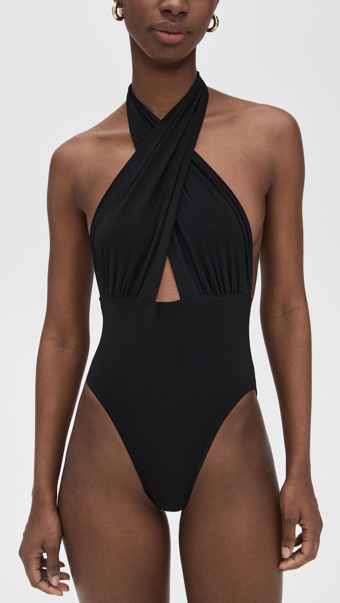 Cross Halter Mio One Piece by NORMA KAMALI